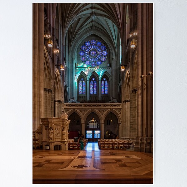 Item preview, National Cathedral West Rose Stained Glass Window designed and sold by Belinda Greb Photography.