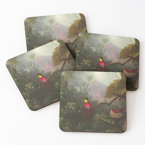 Item preview, Nesting Hummingbirds, Brazilian Landscape (1870-1873) - Martin Johnson Heade designed and sold by SALON DES ARTS.