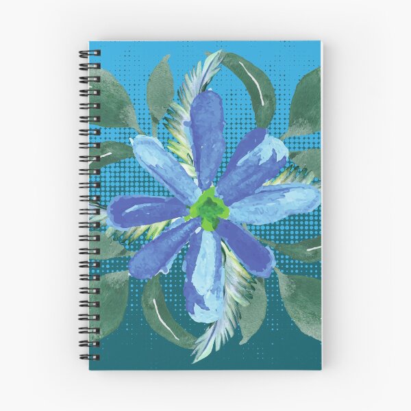 Artikelvorschau, blaue Aquarellblume entworfen und verkauft von Fotinired21.