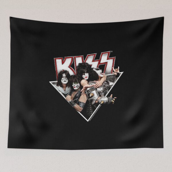 Item preview, KISS ® The Band - Members Metal Triangle Red Contour designed and sold by musmus76.