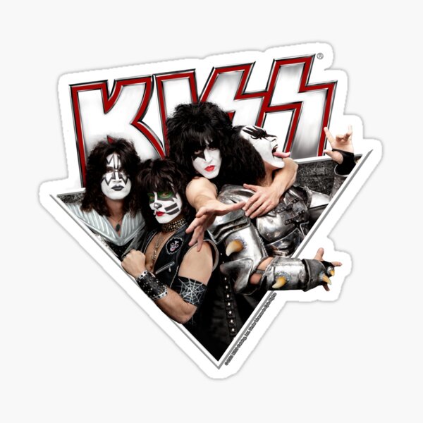 Item preview, KISS ® The Band - Members Metal Triangle Red Contour designed and sold by musmus76.