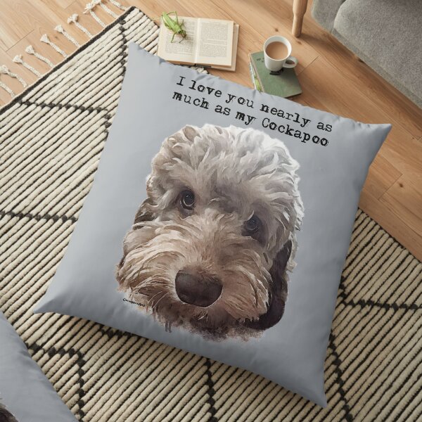 Cockapoo Love Floor Pillow