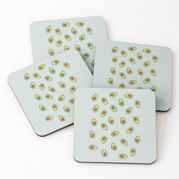 Item preview, Avocado lover pattern on sage green designed and sold by MNCO.