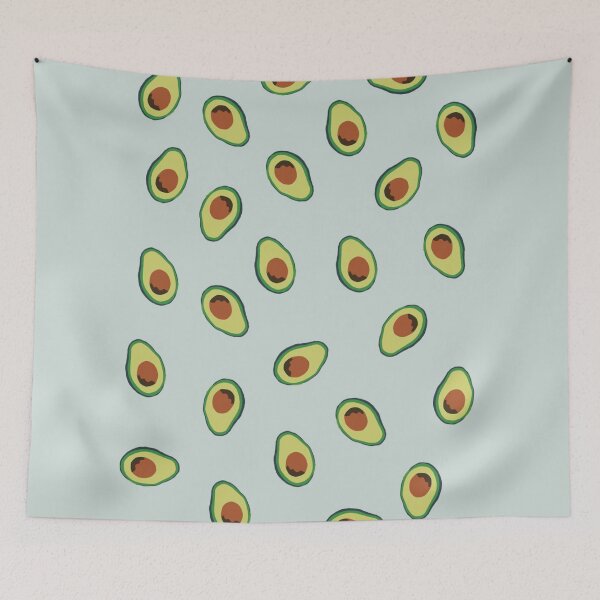 Item preview, Avocado lover pattern on sage green designed and sold by MNCO.