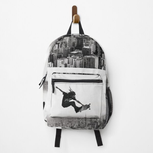 Item preview, Skateboarding stunt in city sky designed and sold by Shir-designs.