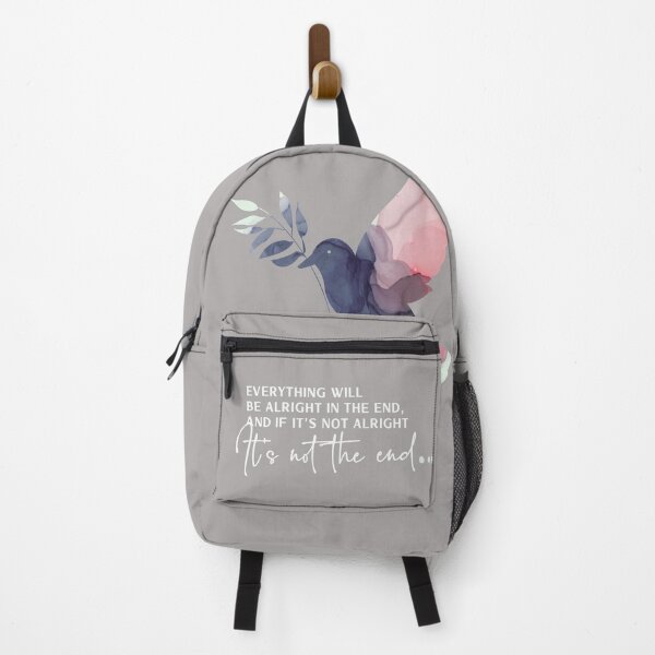 Item preview, Everything will be alright in the end and if its not alright its not the end. Think happy thoughts with this positive, inspirational quote designed and sold by Caroline Laursen.