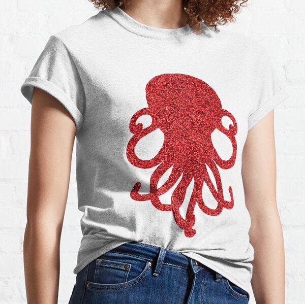 Red Glitterpus Classic T-Shirt