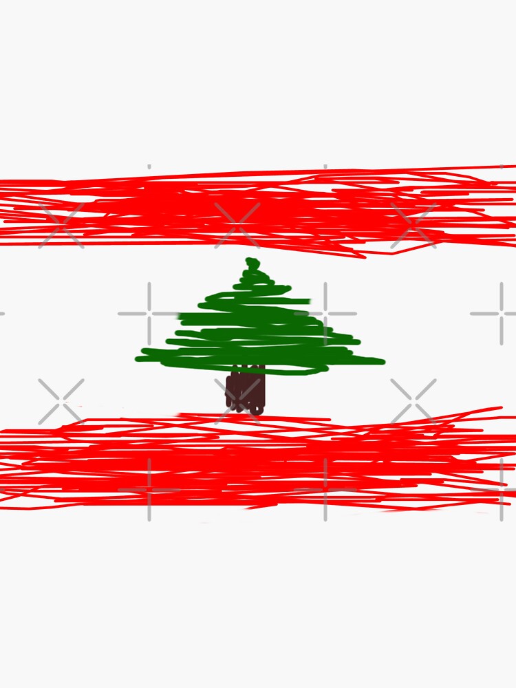 "Lebanon Flag" Sticker by PabloBasma Redbubble