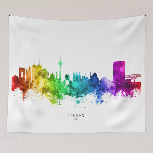 Item preview, Tehran Iran Skyline designed and sold by ArtPrints.