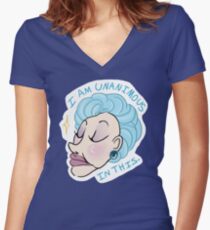 mrs. slocombe's motto Women's Fitted V-Neck T-Shirt