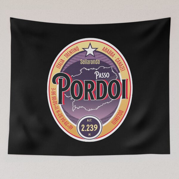 Item preview, Passo Pordoi Italy T-Shirt + Sticker designed and sold by ROADTROOPER.