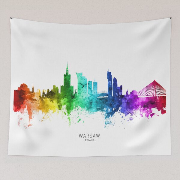 Item preview, Warsaw Poland Skyline designed and sold by ArtPrints.