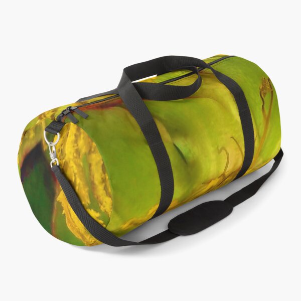 Macro of a flower Duffle Bag