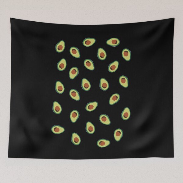 Item preview, Avocado lover pattern on black designed and sold by MNCO.