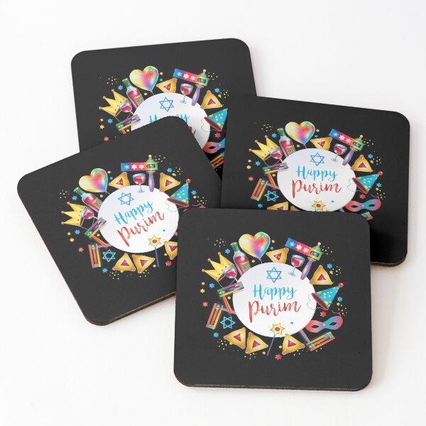 Item preview, Happy Purim Kids Party Decoration. Gifts Jewish Holiday Traditional symbols designed and sold by sofiartmedia.