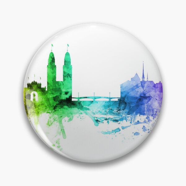 Item preview, Zurich Switzerland Skyline designed and sold by ArtPrints.