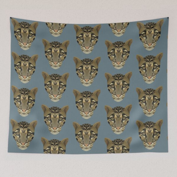 Item preview, Geometrical Clouded Leopard designed and sold by ErinFCampbell.