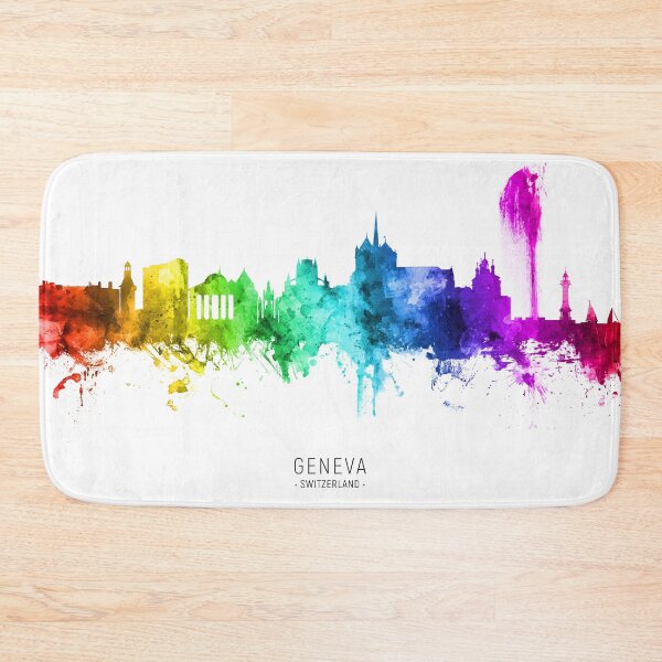 Item preview, Geneva Switzerland Skyline designed and sold by ArtPrints.