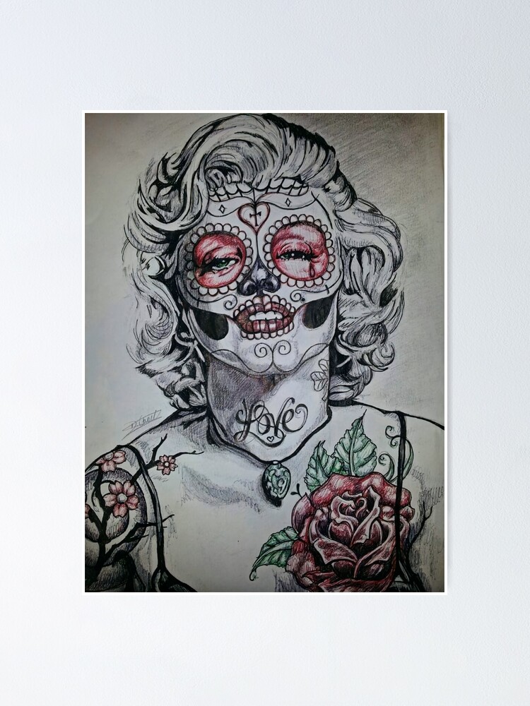 Amazoncom Marilyn  Audrey Tattooing Scene by James Danger Harvey Poster  24x36 inches Posters  Prints