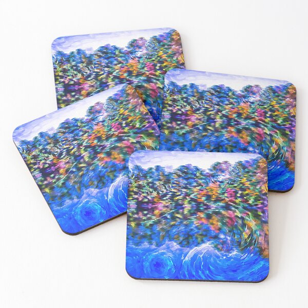 Item preview, Blue Wavy Pond View designed and sold by AnnieFell.