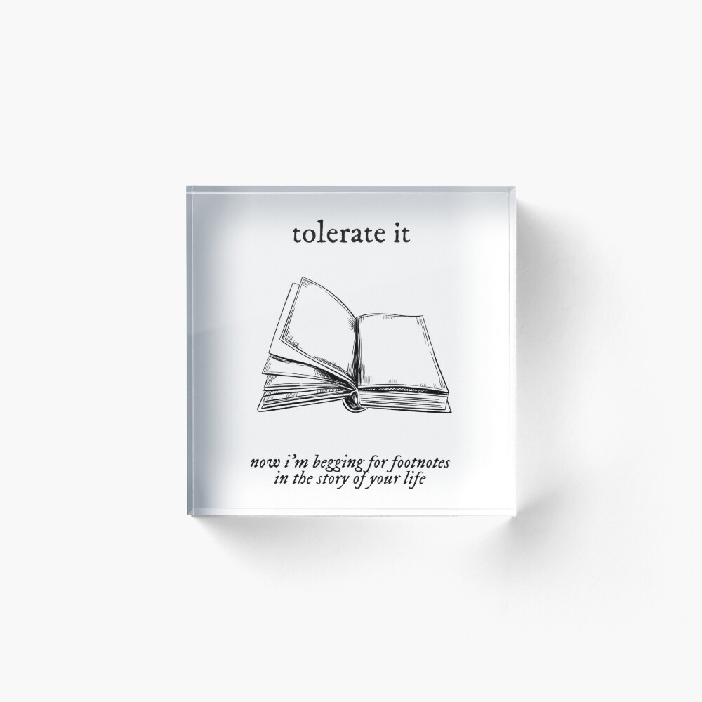 tolerate it Zipper Pouch for Sale by sad prose