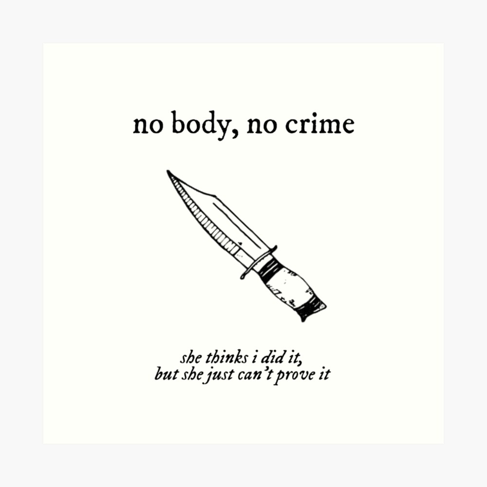 Taylor Swift No Body Crime Evermore Lyrics Wall Art Decor Poster Canvas -  Kaiteez