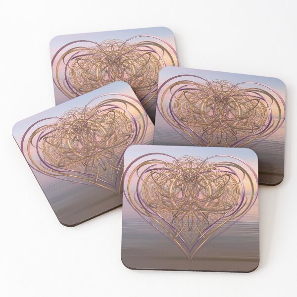 Item preview, Corazones suaves al atardecer designed and sold by BoundedChaos.