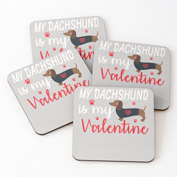 Item preview, Dachshund Hearts Valentines Day Funny Dog Valentine Gift designed and sold by GINIART.