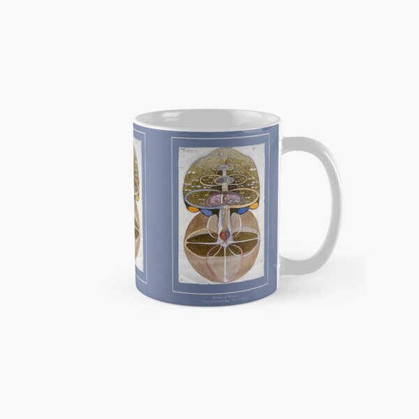 Enhanced. Hilma af Klint Painting, Tree of Knowledge, No.1 (1913), Blue Classic Mug