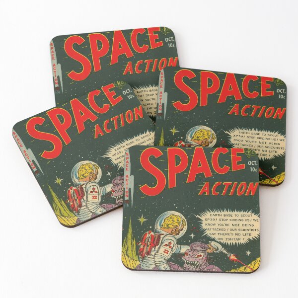Item preview, Space Action October 1952 Ace Comics cover designed and sold by Nostrathomas66.