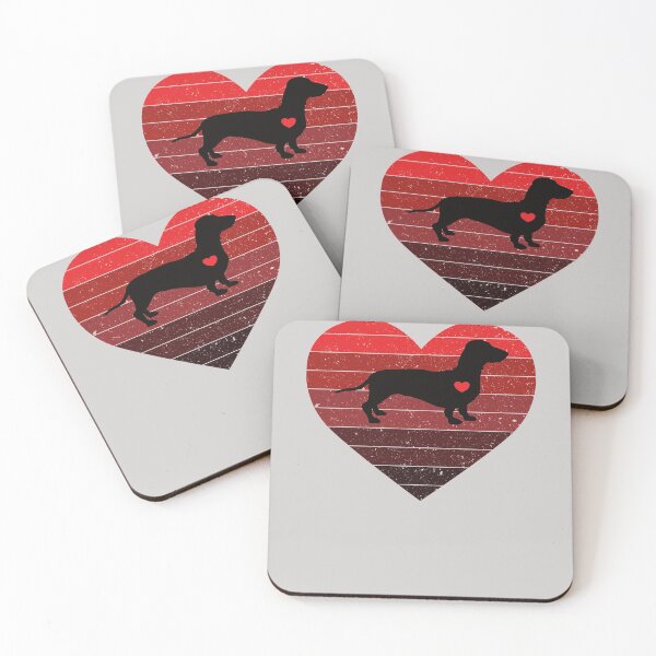 Item preview, Dachshund Hearts Valentines Day Funny Dog Valentine Gift designed and sold by GINIART.