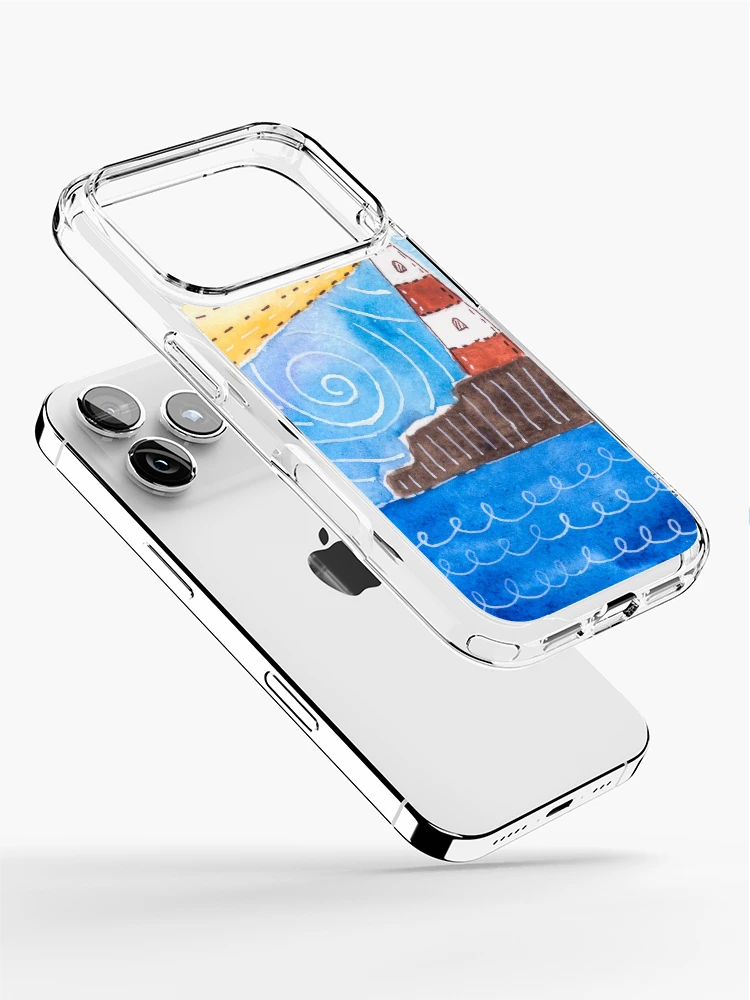 Aperçu 2 sur 5. Coque iPhone avec l'œuvre Phare créée et vendue par RapiLoco.