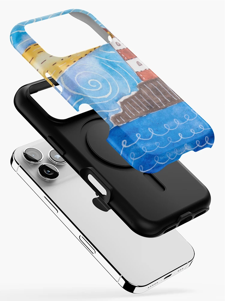Aperçu 2 sur 4. Coque iPhone avec l'œuvre Phare créée et vendue par RapiLoco.