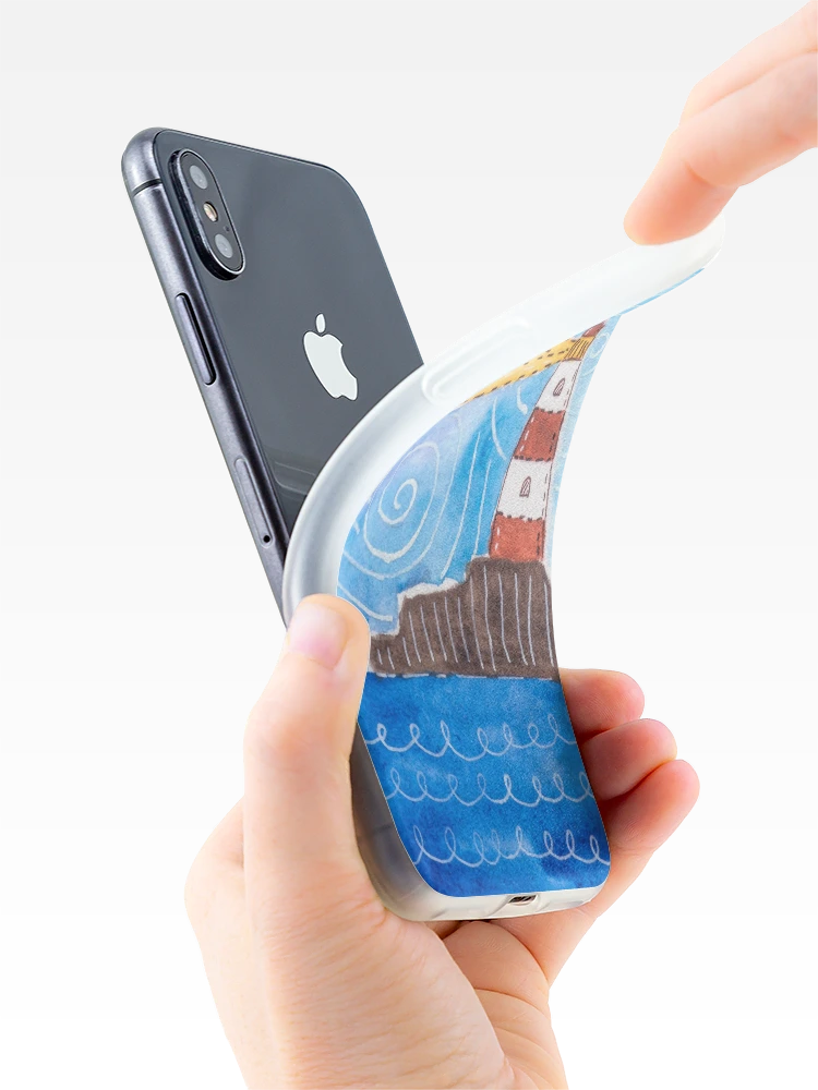 Aperçu 4 sur 5. Coque iPhone avec l'œuvre Phare créée et vendue par RapiLoco.