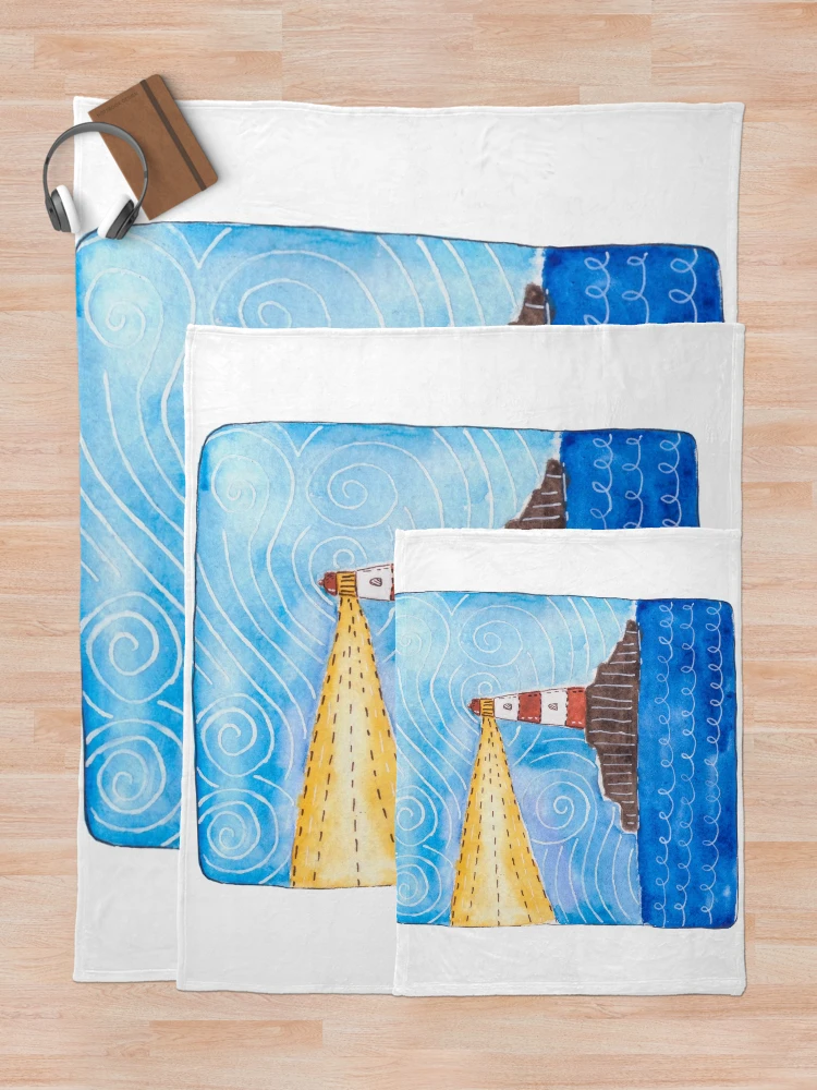 Thumbnail 5 of 6, Throw Blanket, Lighthouse designed and sold by RapiLoco.
