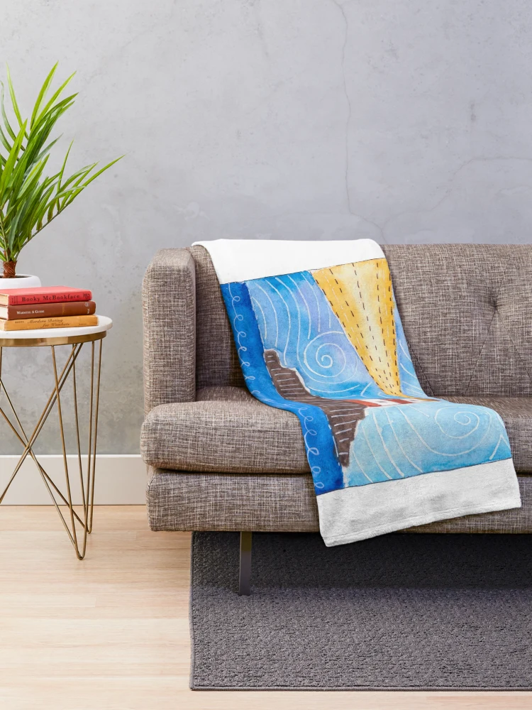 Thumbnail 2 of 6, Throw Blanket, Lighthouse designed and sold by RapiLoco.