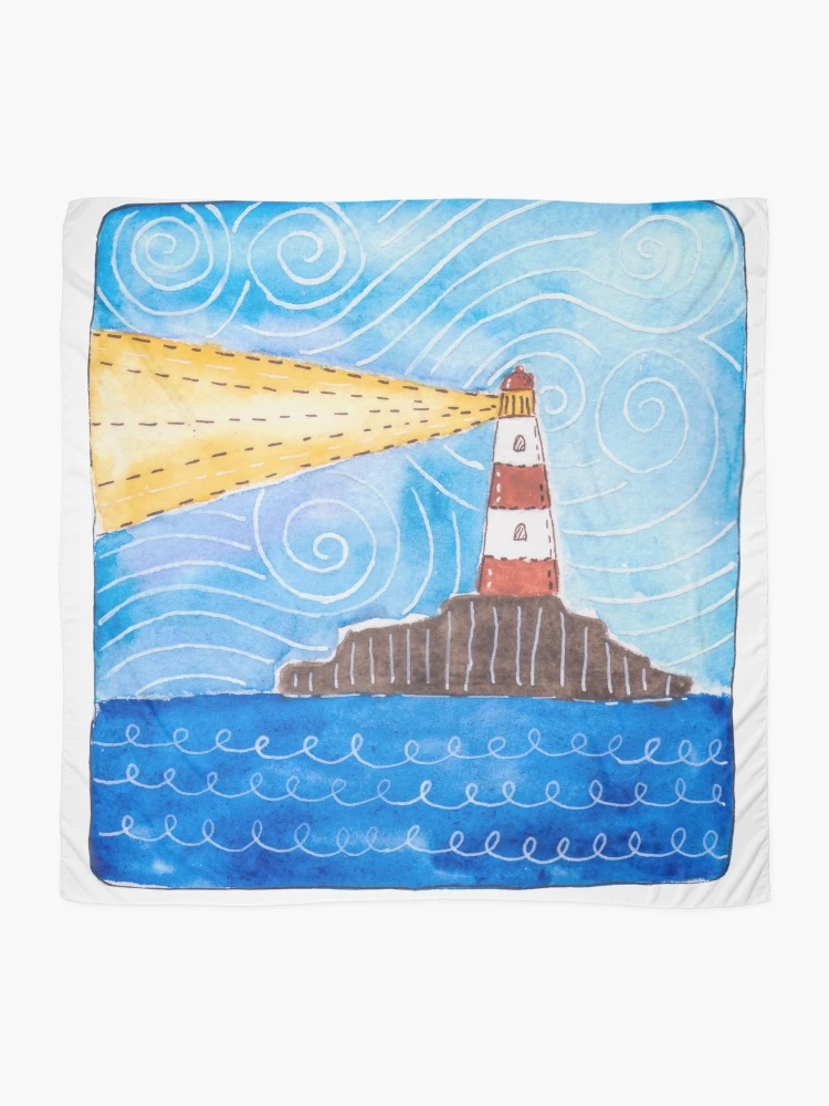 Thumbnail 2 of 3, Scarf, Lighthouse designed and sold by RapiLoco.