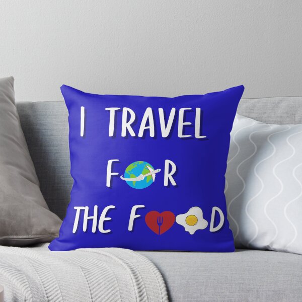 Aperçu de l'œuvre Je voyage pour la nourriture, Tshirt de voyage, chemise cadeau drôle de voyageur, cadeau pour voyageur créée et vendue par Ngamnuk.