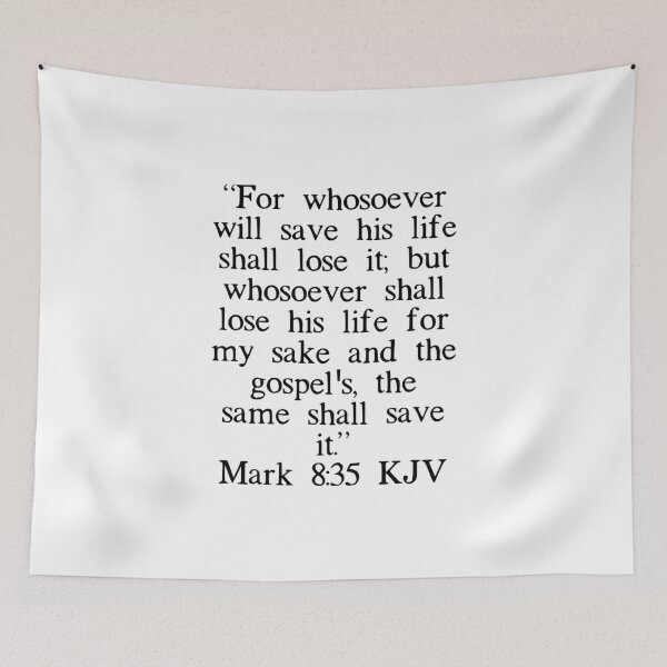 Item preview, Mark 8:35 KJV designed and sold by IBMClothing.