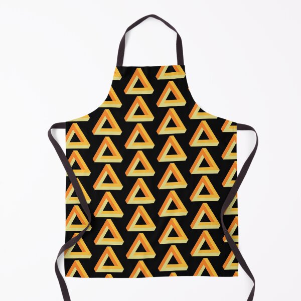 Item preview, Penrose triangle orange gold yellow on black designed and sold by aapshop.