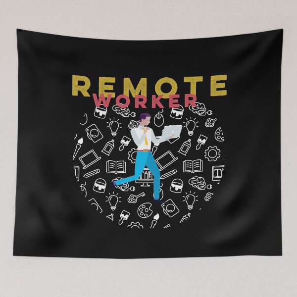 Item preview, Remote worker home office nomad location-independent designed and sold by Zwuck.