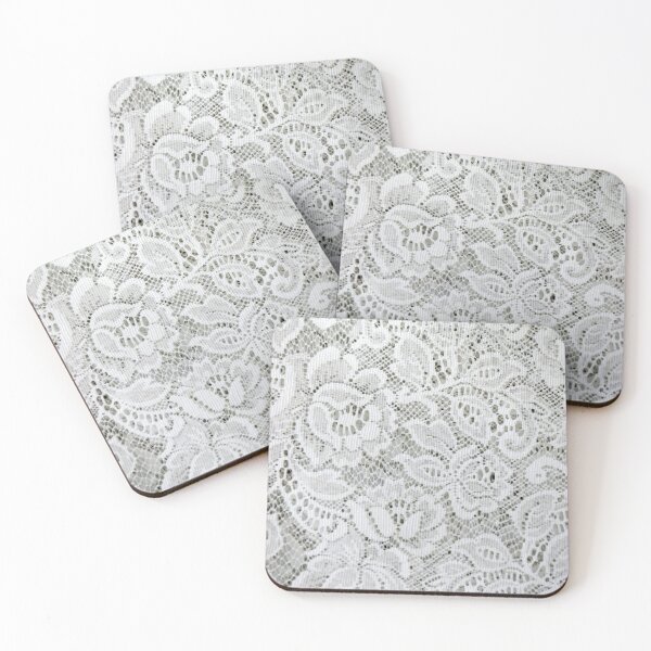 Item preview, Classic White Floral Lace Pattern  designed and sold by newburyboutique.