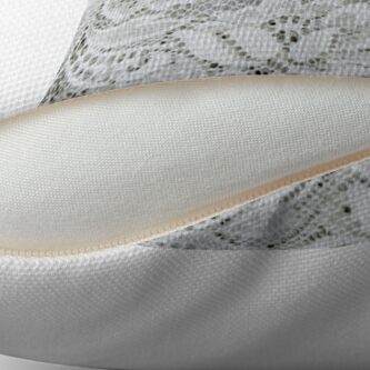 White Tufted Pattern Throw Pillow by NewburyBoutique