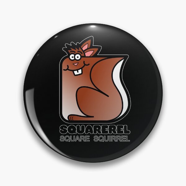 Item preview, Square Squirrel Retro Minimalist Squarerel Black designed and sold by Quooki.