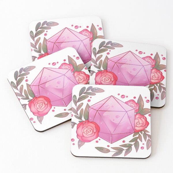 Item preview, Pink transparent dice designed and sold by Itsacuteart.