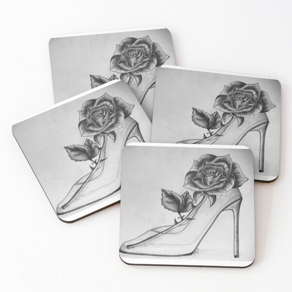 Item preview, Rose and a Glass Slipper designed and sold by artsybrie.
