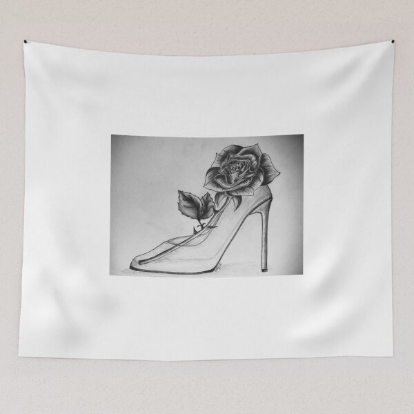 Item preview, Rose and a Glass Slipper designed and sold by artsybrie.