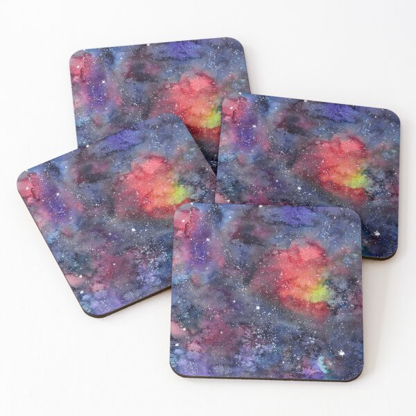 Item preview, Galaxy with Supernova in Watercolor designed and sold by RubatoArts.