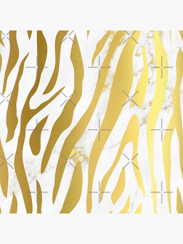 "Gold Zebra Print on Gold Marble" Poster for Sale by hearthearts