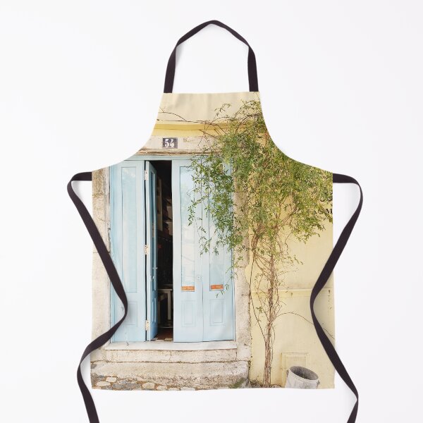 Item preview, Blue door, yellow wall and tree designed and sold by Melissa Peltenburg.
